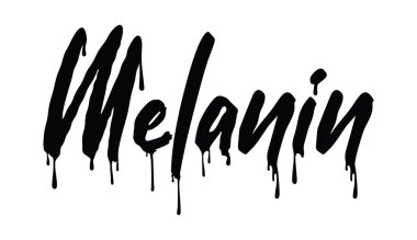 Melanin erime işaretinin vektör çizimi