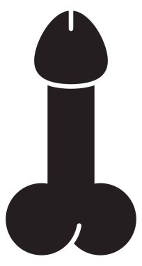 Vector illustration of the penis sign