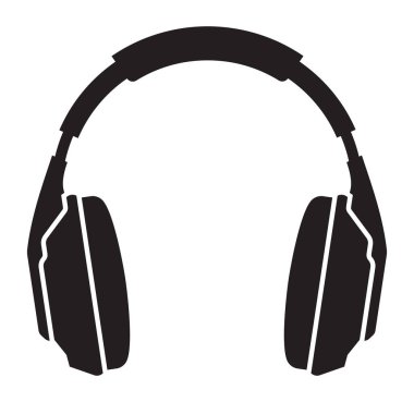 Kulaklıkların vektör illüstrasyonu
