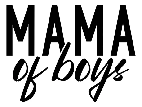 Vektorillustration Des Mama Boys Zeichens — Stockvektor