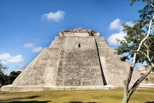 Grande Pirâmide de Uxmal Yucatan México — Fotografia de Stock