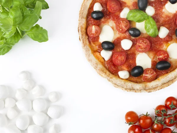 Pizza aux couleurs du drapeau italien — Photo