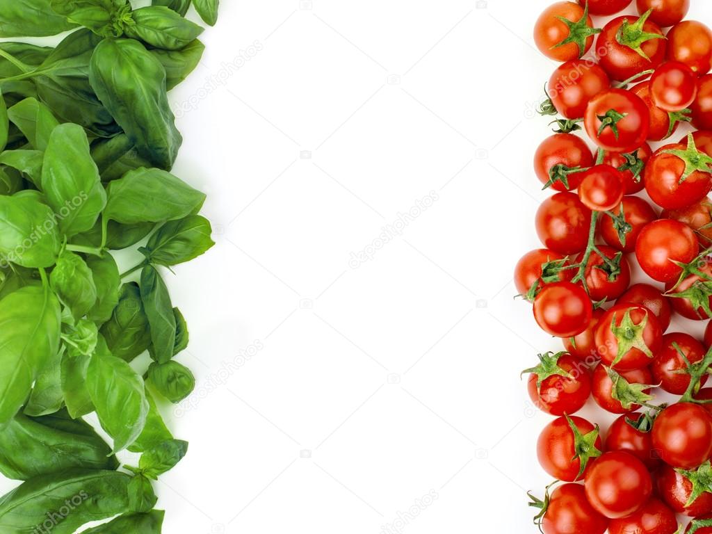 The Italian flag made up of fresh vegetables. Italian symbol