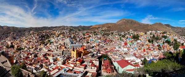 Guanajuato Meksika'nın panoramik cityscape