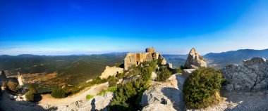 Panoramic of Pyrenees Mountains clipart