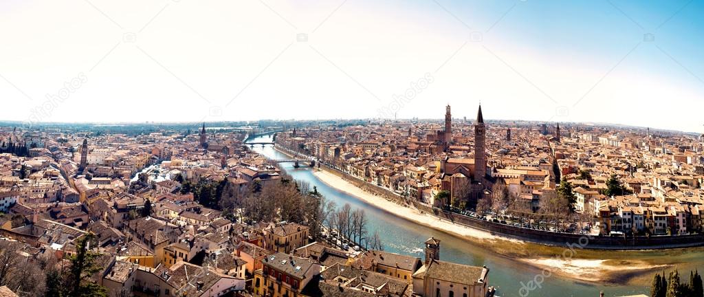 Spectacular view of the City of Verona