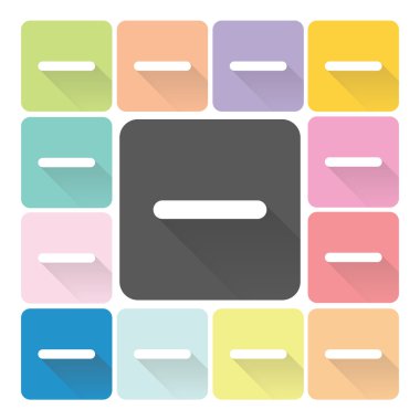 Simgesi renk set vektör çizim