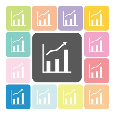 Simge renk set vektör çizim grafik