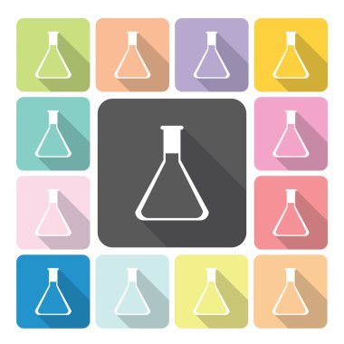 Vektör çizim şişesi simge renk ayarla