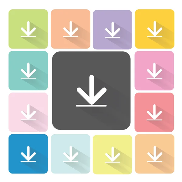 Icon Farbe einstellen Vektor Illustration herunterladen — Stockvektor