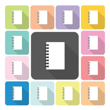 Vektör çizim kağıt simgesi rengi ayarla