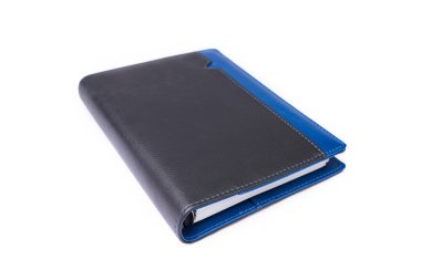 Beyaz arka plan üzerinde izole boş kontrol defter takvim