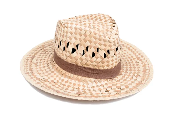 Un sombrero de moda tejida aislar sobre fondo blanco — Foto de Stock