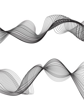 eğri çizgiler arka plan beyaz ve gri ve siyah vektör