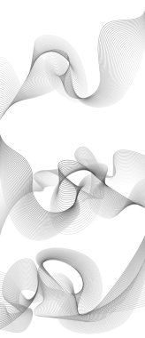 Tasarım gri tonlama için soyut dalga ögesi