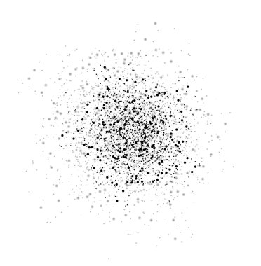 parçacıklar patlama veya dekorasyon öğesi tasarım için