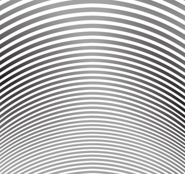 siyah ve beyaz mobious dalga şerit optik sanat tasarım