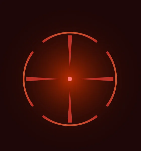 Crosshair, réticule, viseur, graphiques cibles — Image vectorielle