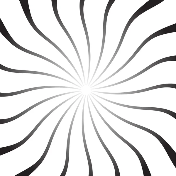 Abstraite torsion, tourbillon, rayons radial fond élégant — Image vectorielle