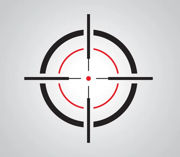 Crosshair, retícula, visor, gráficos objetivo — Vector de stock