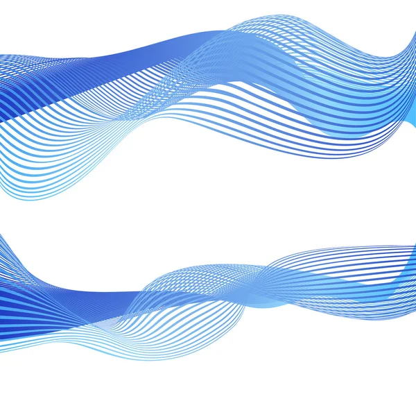 Abstracto flujo de agua onda vector fondo elemento de diseño — Vector de stock