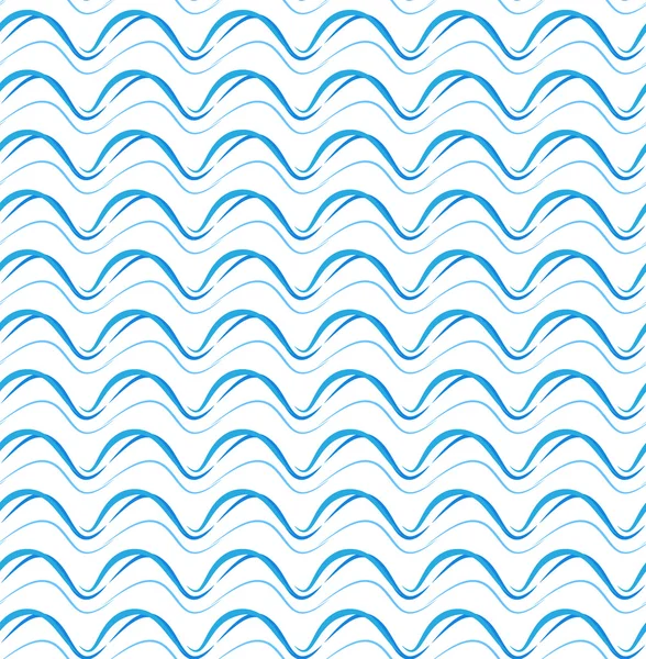 Seamless blue wave pattern background, water flow — Stock Vector