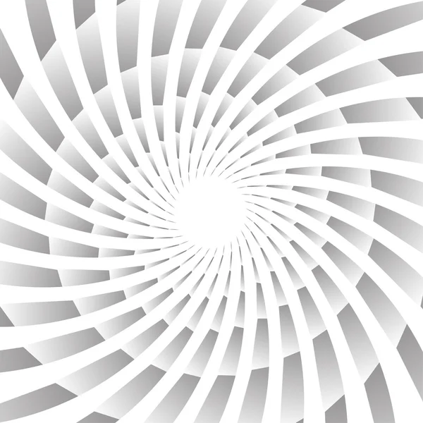 Abstracte twist, swirl, stralen radiale stijlvolle achtergrond — Stockvector