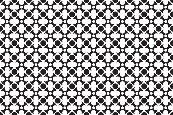 Modèle monochrome abstrait avec des formes de cercle. Répétition géométrique — Image vectorielle