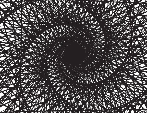 Espiral remolino abstracto fondo blanco y negro — Vector de stock