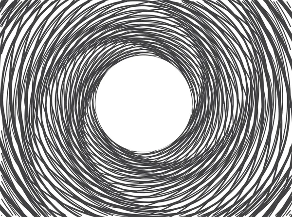 Espiral turbilhão abstrato fundo preto e branco —  Vetores de Stock