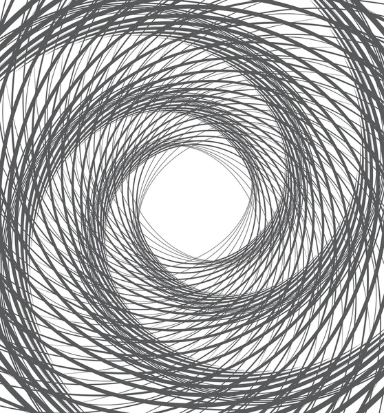 Spiral whirl abstract background black and white — Stock Vector