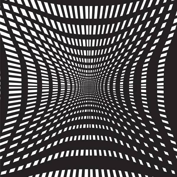 Tunnel schwarz und weiß abstrakten Hintergrund — Stockvektor
