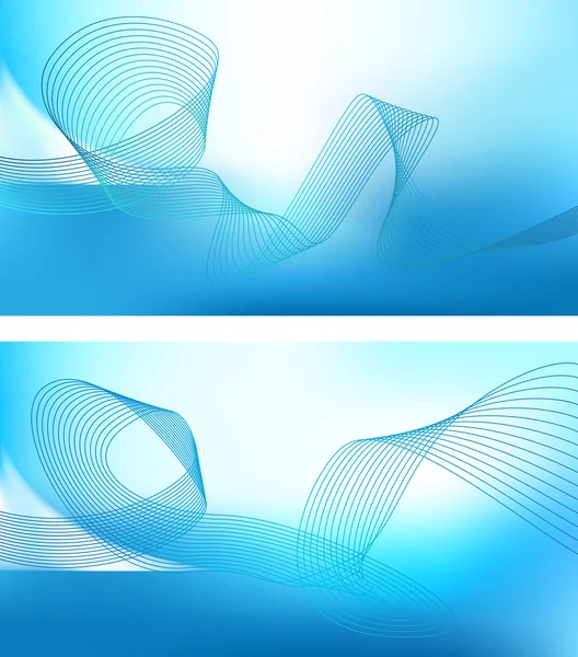 波の波状の背景の抽象的な線水設計 — ストックベクタ