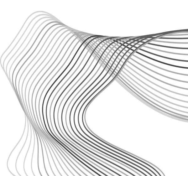 Líneas curvas fondo blanco y gris y negro vector Ilustración de stock