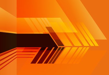 Işık, ok amaç 3D teknolojisi çizgilerle soyut.