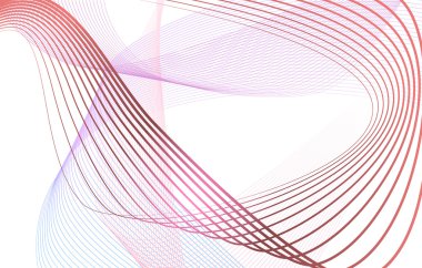 renkli düz dalgalı çizgileri, dalga artalanları sunu Burak için