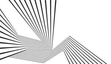 optik art, dalgalı arka plan opart çizgili. soyut dalgalar siyah