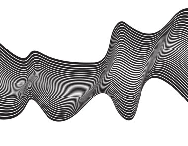 Beyaz arka plan üzerinde izole soyut gri dalga. resimde fo