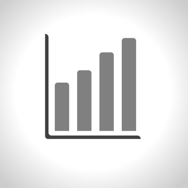 Infographic. Grafik simgesini. Grafik sembolü büyüyen.