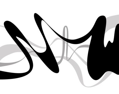 Soyut sanat vektör. Düzgün vücutlu, eğri çizgi ile arka plan