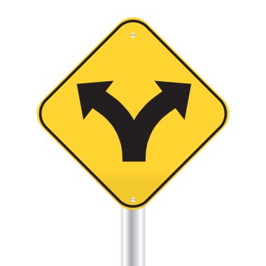 yol çatal ok Haritayı iki yönlü