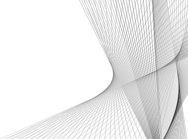 Beyaz arka plan üzerinde izole soyut gri dalga. resimde fo