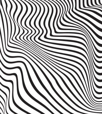 Optik sanat arka plan tasarımı siyah ve beyaz