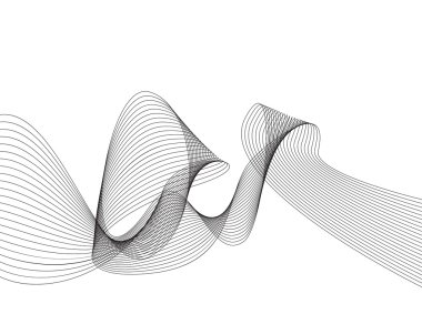 dalgalı çizgiler düz, artalanları sunu moda veya bu için dalga