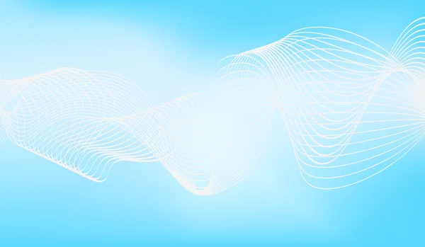 蓝色波浪业务背景抽象的封面设计 — 图库矢量图片