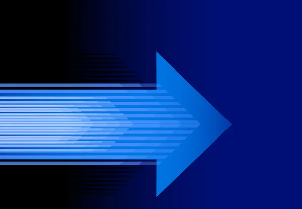 Abstrait fond de flèche bleue. technologie toile de fond, mouvement bann — Image vectorielle