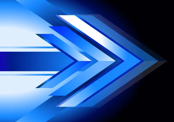 Abstract blue arrow background. technology backdrop, motion bann — Stock Vector