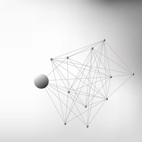 抽象的连接背景灰度结构。b 技术 — 图库矢量图片