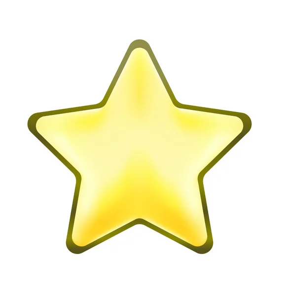 Silver metal star vector icon symbol — Stock Vector