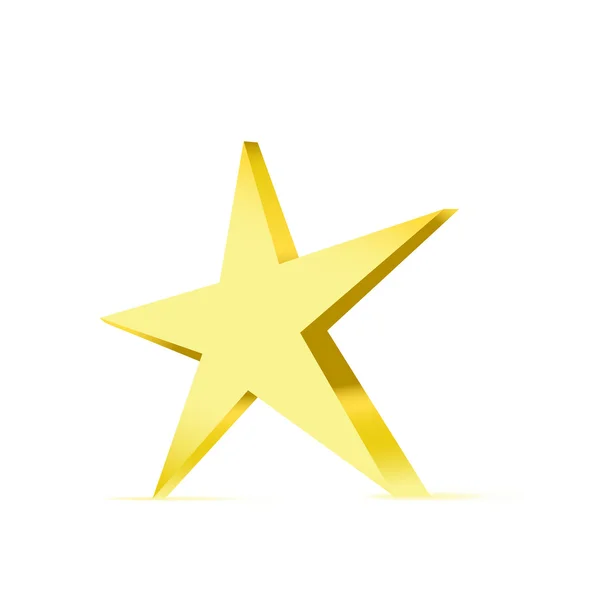 Stříbrná kovová hvězda Vektorové ikonu symbolu — Stockový vektor
